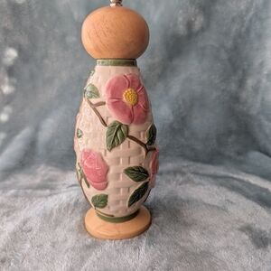 Hand-Painted Pink Floral Ceramic Table Accent by Franciscan Desert Rose